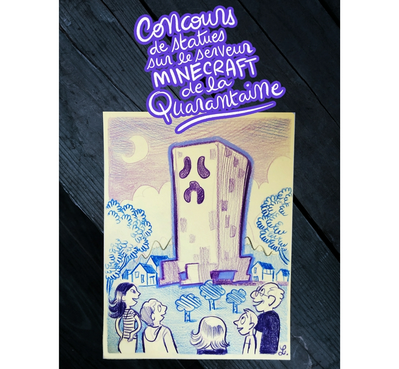 Minecraft statue