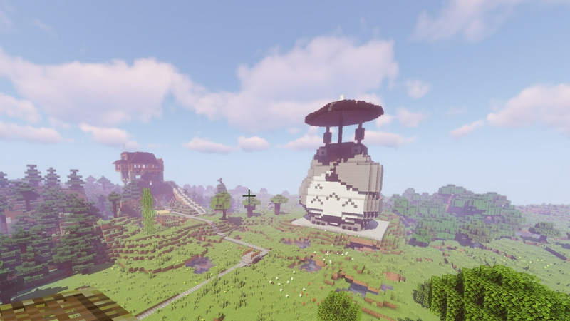 Minecraft statue