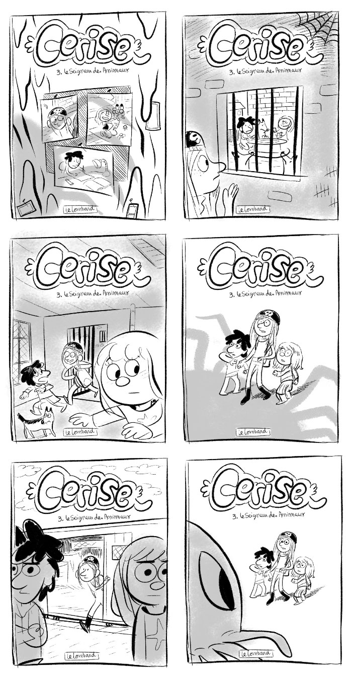 Voici six essais de couvertures pour le tome 3 de ma BD. Laquelle préférez-vous??