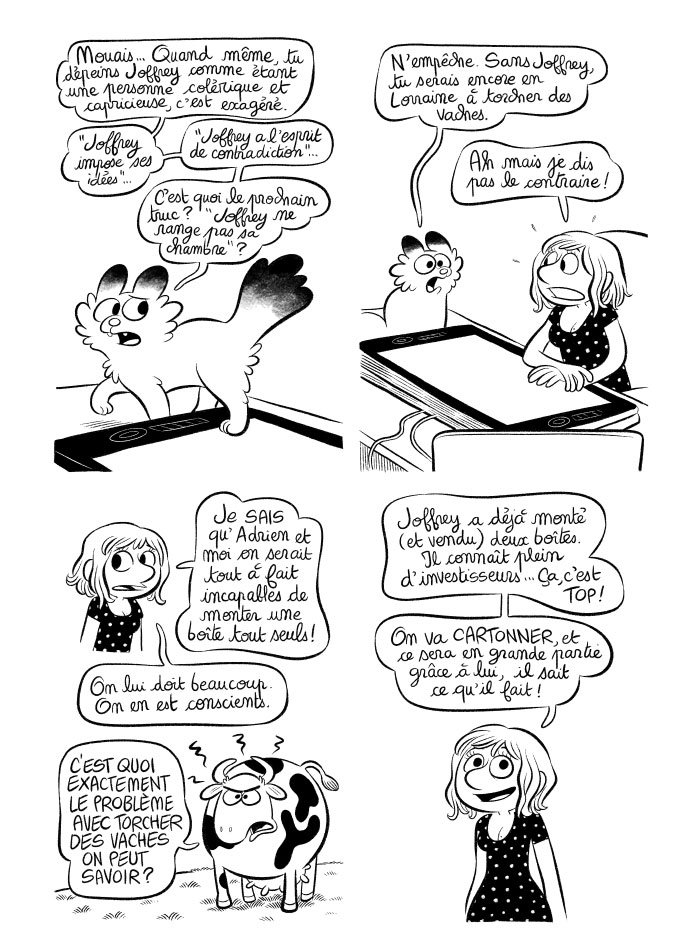 Brume, la voix de la raison, me dit que Joffrey n'est pas si horrible que ça et que sans lui nous torcherions encore les vaches en Lorraine.