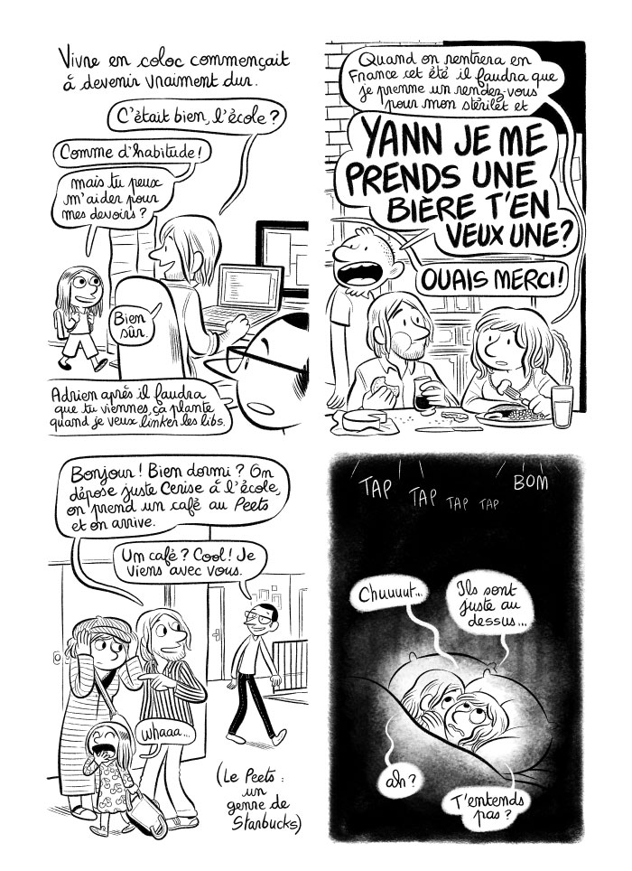 Vivre en colocation quand on a une famille. 