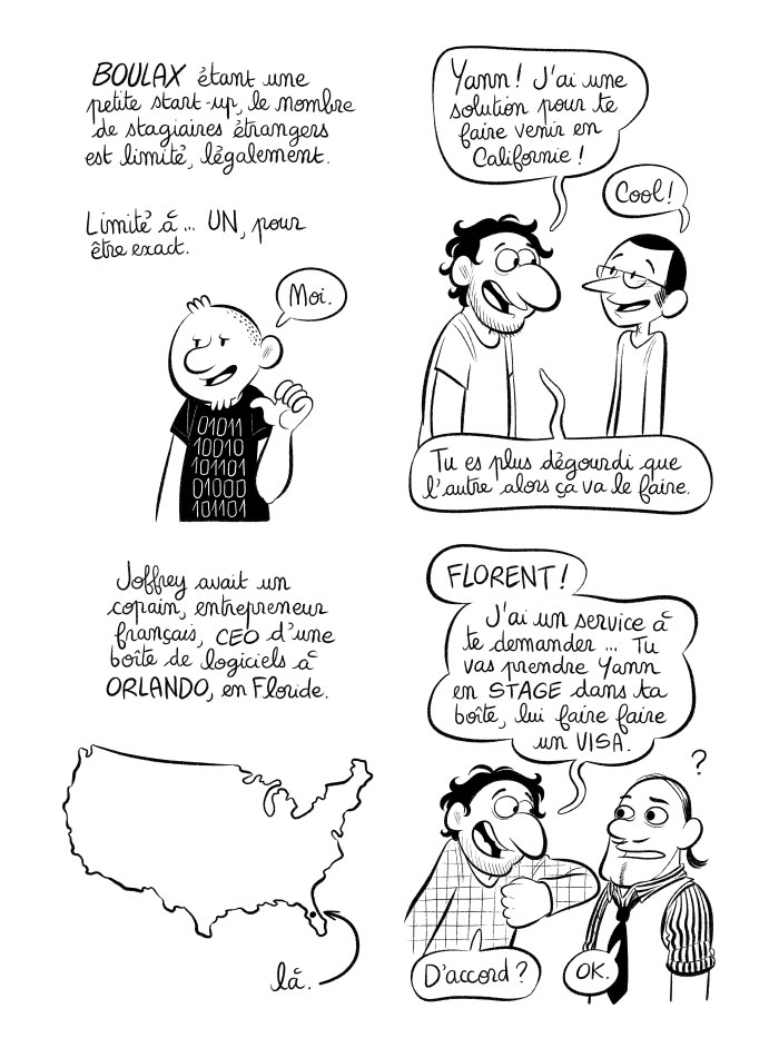 Joffrey envoie Yann à l'autre bout du pays car il est plus dégourdi que l'autre stagiaire. 