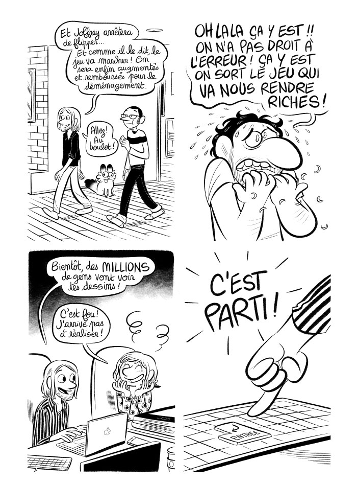 Ça y est! On lance jeu sur l'Appstore! La centième page du Daily Struggle, déjà... 
