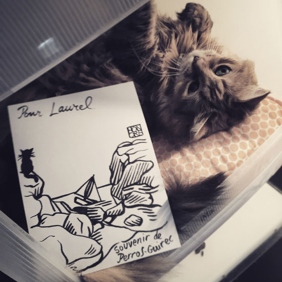 Une dédicace d'Honoré, faite à Perros Guirrec en 2006... 