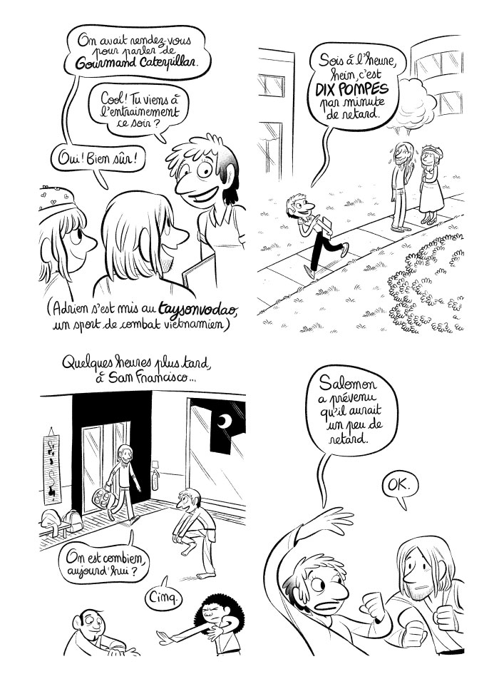Adrien s'est mis au taysonvodao, un sport de combat vietnamien. 