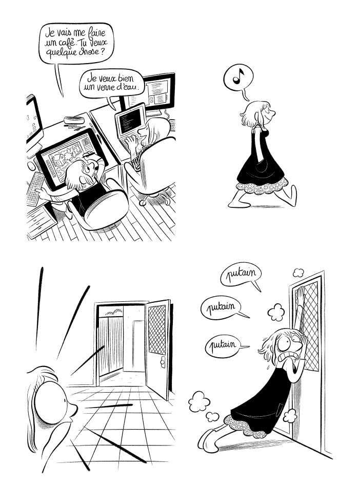 La porte est ouverte! Le chat peut s'enfuir! S'est-il enfui? --> Vous le saurez lundi! :D