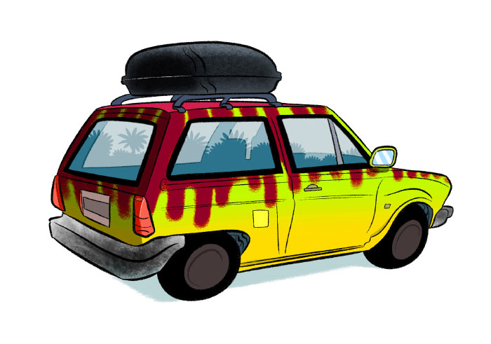 philippe Maelfeyt Jurassic Park car 