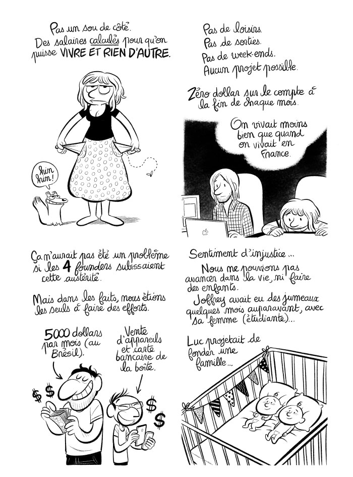 Austérité uniquement pour les deux couillons de service, pendant que les associés se gavent, entre salaires élevés et revente de devices. 