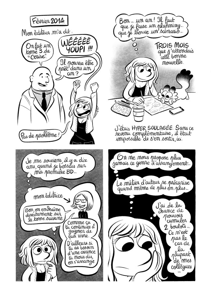 Le métier d'auteur de BD est de plus en plus précaire. Les auteurs doivent cumuler deux boulots pour s'en sortir...