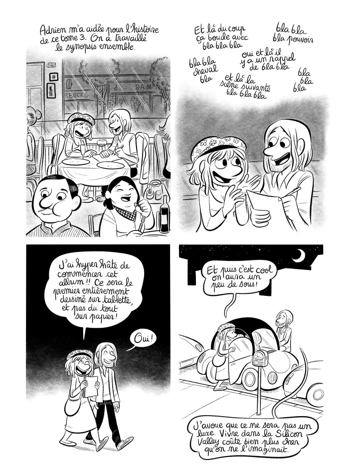 Travailler le scénario à deux. 