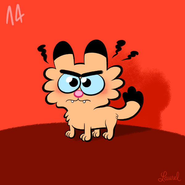 Calendrier de l'Avent 2015 bloglaurel chat dessin