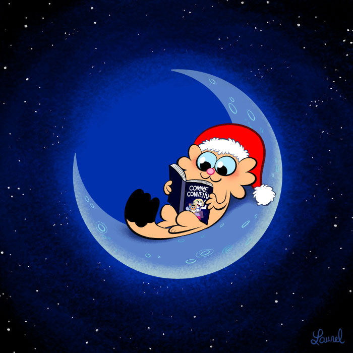 étiquette Noël à télécharger chat cadeau fêtes vacances Hiver Nouvel an 