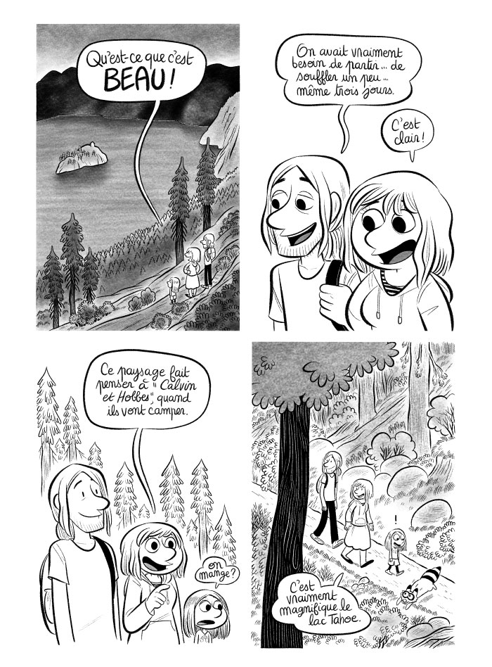 Lake Tahoe comics drawing art Emerald island 
