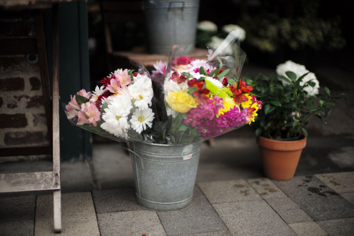 Des fleurs à Burlingame - par Laurel Duermael 