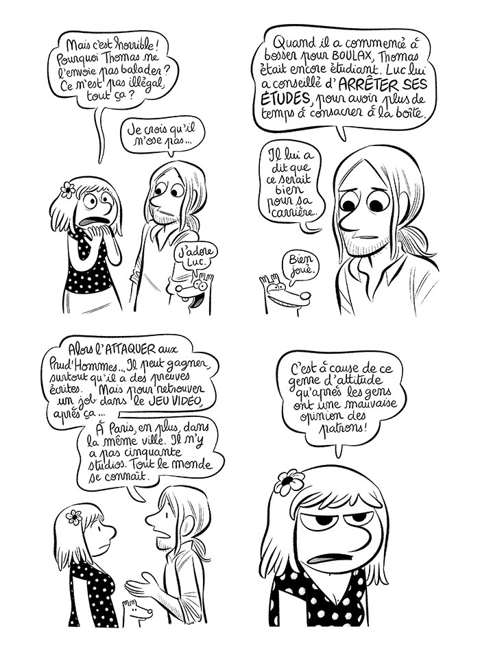 C'est à cause de ce genre de comportement qu'après les Français ont une mauvaise opinion des patrons/.