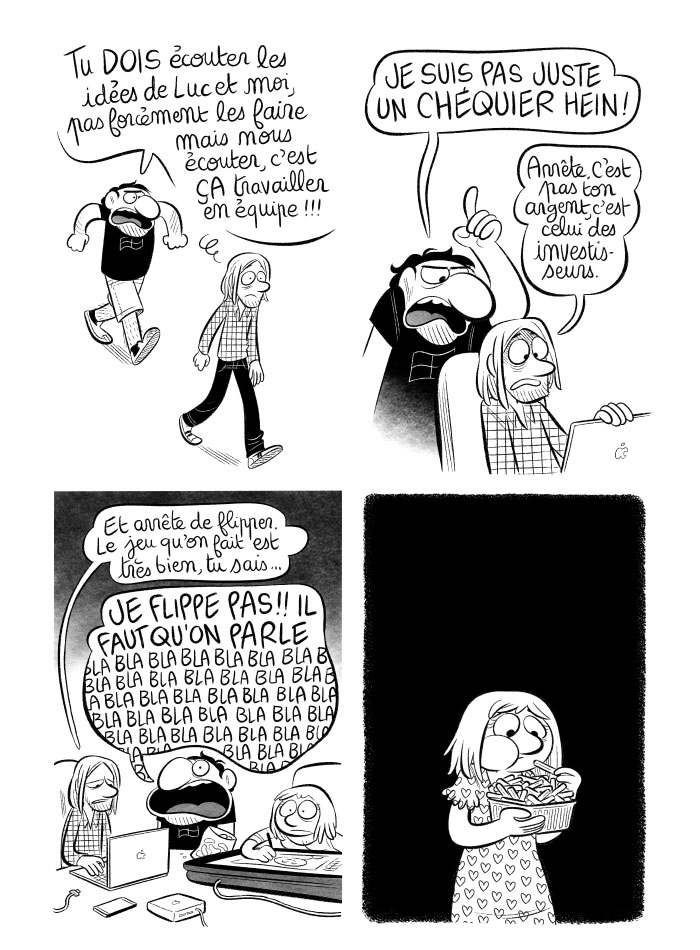 Le CEO qui dit qu'il n'est pas juste un chéquier, et qu'on doit l'écouter... mais ce n'est pas son argent, c'est celui des investisseurs... 
