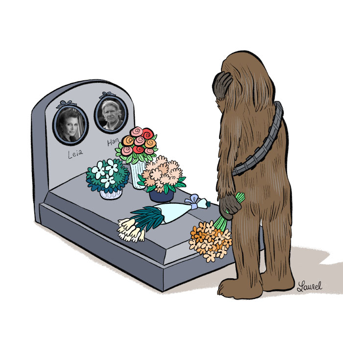 Carrie Fisher, 1956-2016. L'actrice de Star Wars s'est éteinte aujourd'hui. 