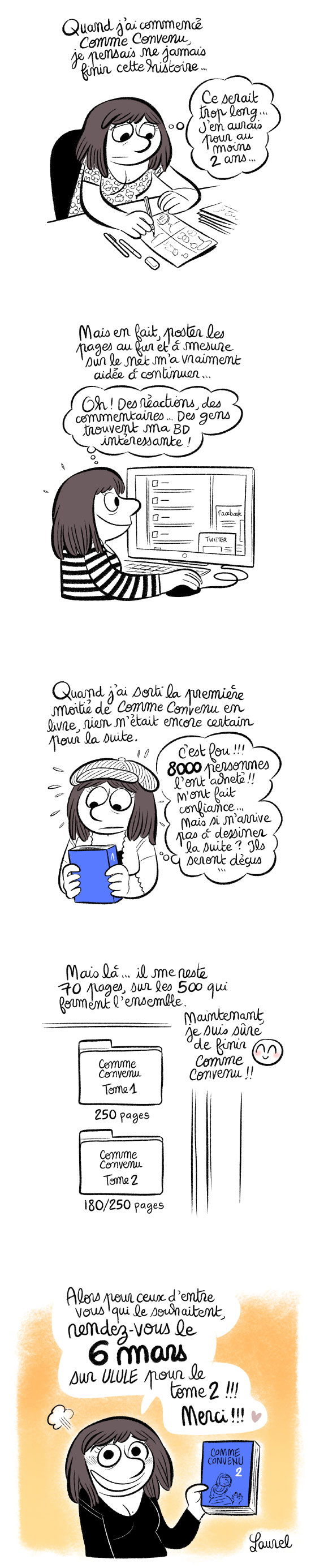 Le 6 mars, sur Ulule, une campagne pour le tome 2 (et la fin) de la BD Comme convenu ! 