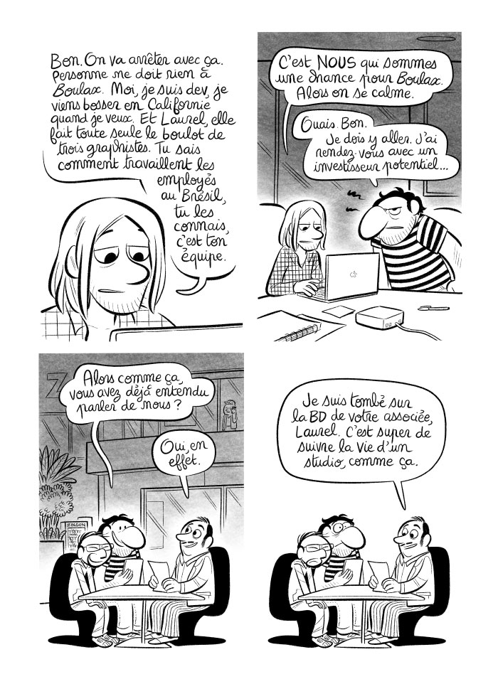 Joffrey se rassure en disant que la BD n'est lue que par peu de monde. Et puis il a rendez-vous avec un homme qui la lit.