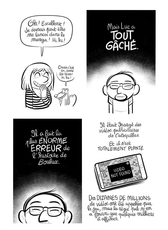 (en-dessous de l'image, la page Facebook de Cécilia Ledran) Luc a tout gâché... il nous a dit d'utiliser un service qui s'est planté dans l'affichage de vidéos. 