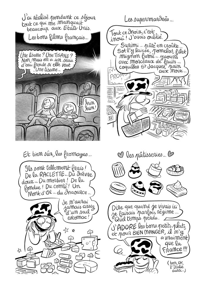 Pour la gastronomie, rien ne vaut la France ! Il y a tant de choses dans les supermarchés, miam.