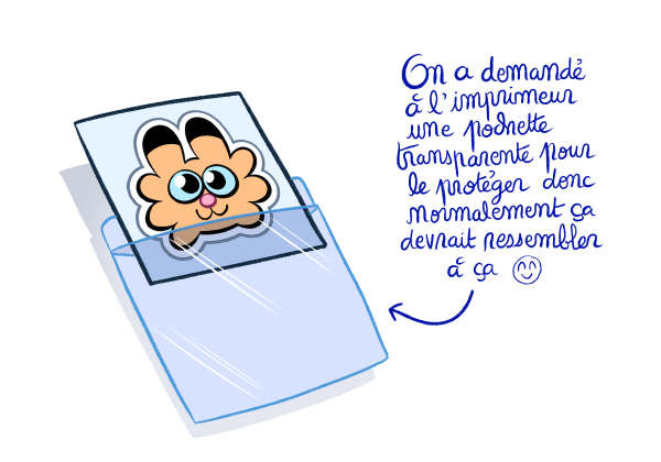 Une pochette transparente... 