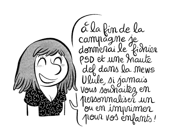 Je mettrai le PSD dans la news Ulule !