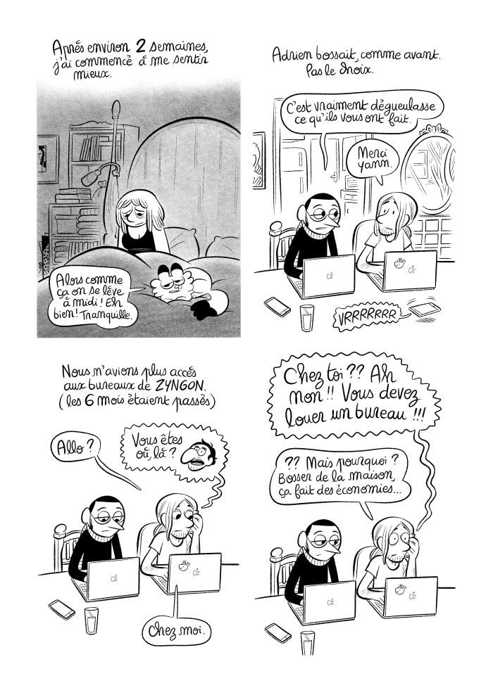 Adrien n'a pas le choix, il doit bosser, comme avant, pour Boulax. Joffrey l'appelle pour le harceler. 