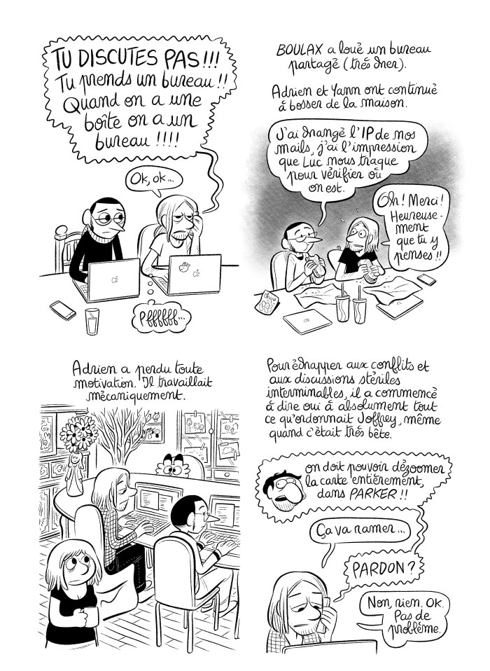 Adrien a perdu toute motivation. Pour avoir la paix, il obéit sans réserve à Joffrey. 
