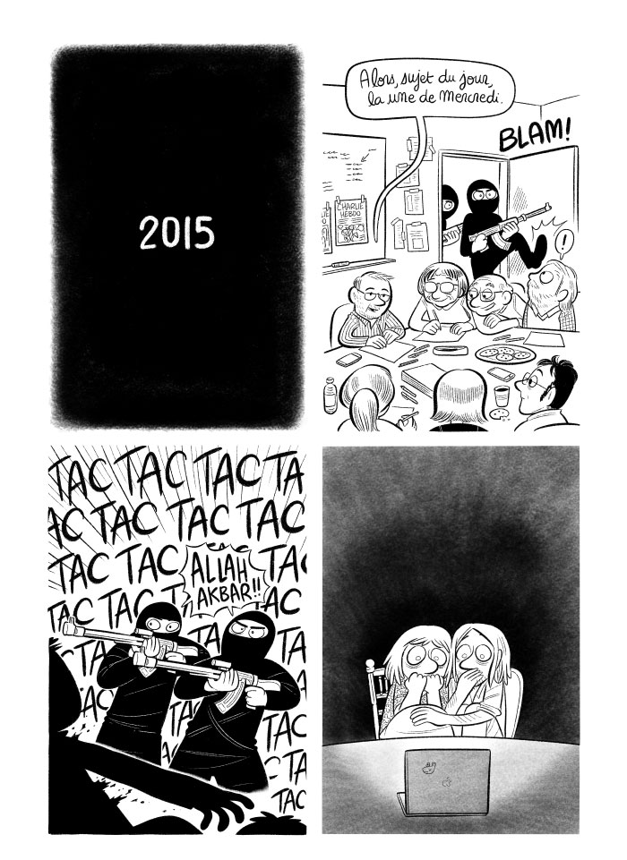 L'attaque de Charlie Hebdo, le 7 janvier 2015.