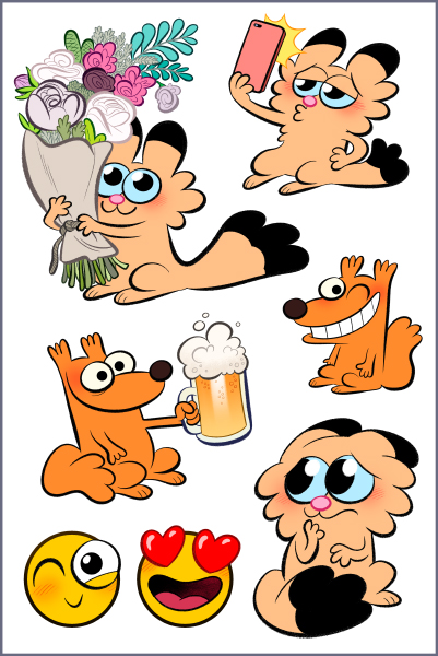 Carnet et stickers Comme convenu à obtenir dans la campagne Ulule ! 