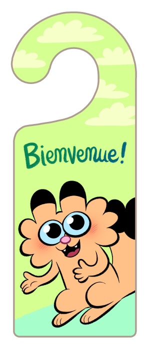 Le message de porte comme convenu, pour la campagne Ulule de Laurel 