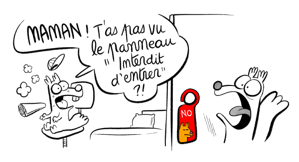 le message de porte Comme convenu !