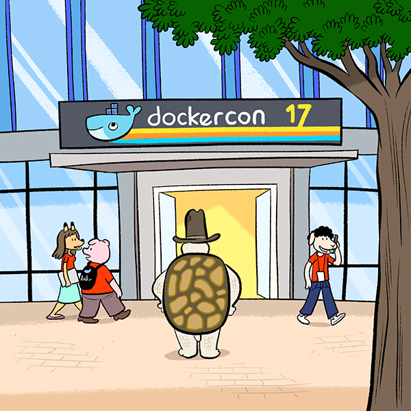 Dockercon 2017 - Austin, Texas - illustrations by Laurel Duermael 