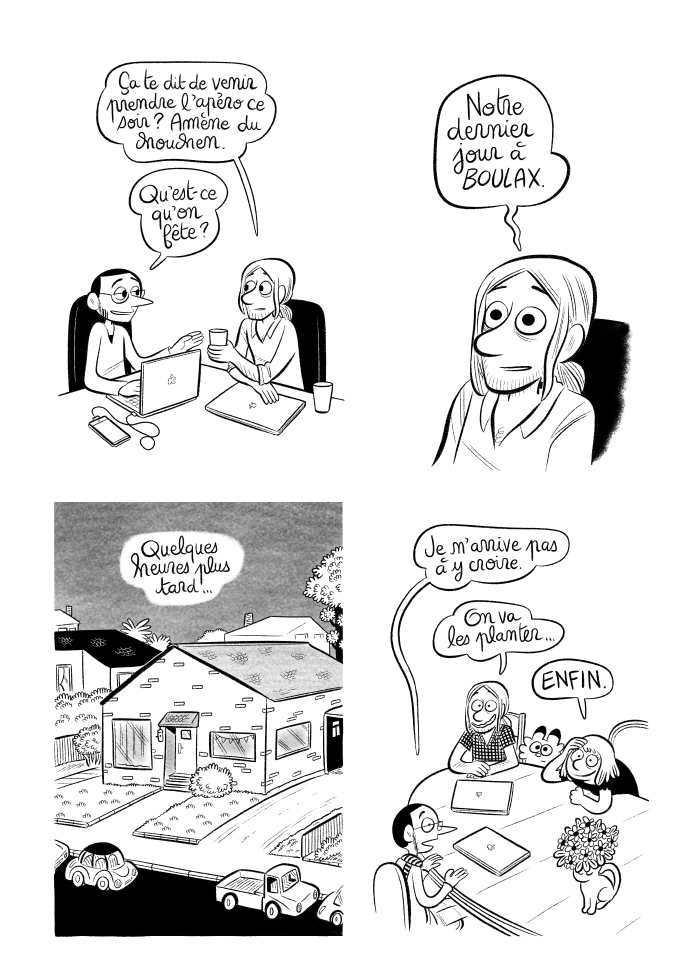 Ce soir, rendez-vous à la maison pour fêter le dernier jour à Boulax... 