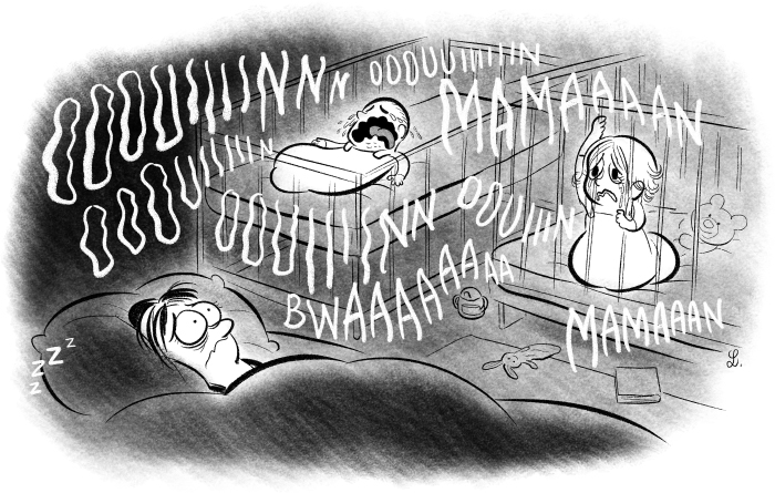 Résister aux pleurs et aux appels de son bébé, le soir... pas évident !