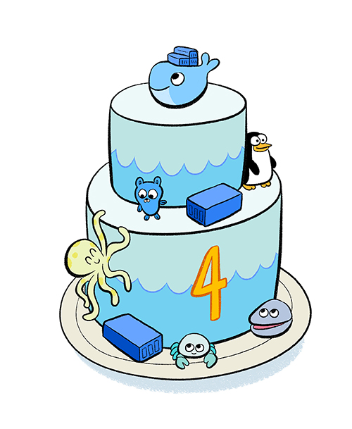 Dessins pour l'anniversaire de Docker par Laurel Duermael - Drawings for Docker birthday 